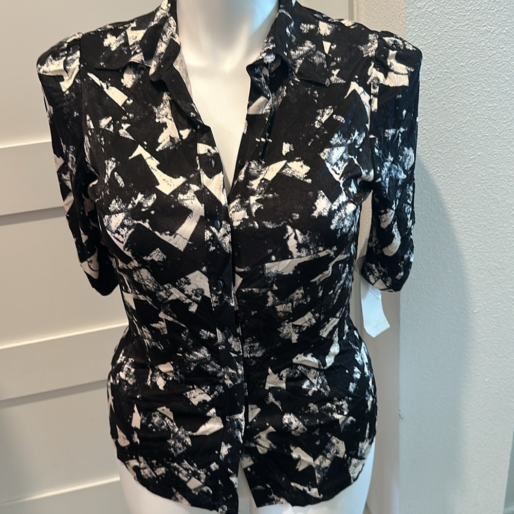 NWT Kenneth Cole Reaction Geometry Shirt